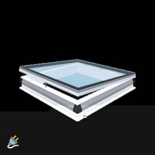 Lanterneau iWindow3 80x180 Antisolaire Ouvrant électrique incl. Cadre PVC 20/00 EP